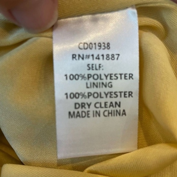 Metallic Gold TCEC Mini Cocktail Dress With Ruffles Women's Size Large - Picture 7 of 10